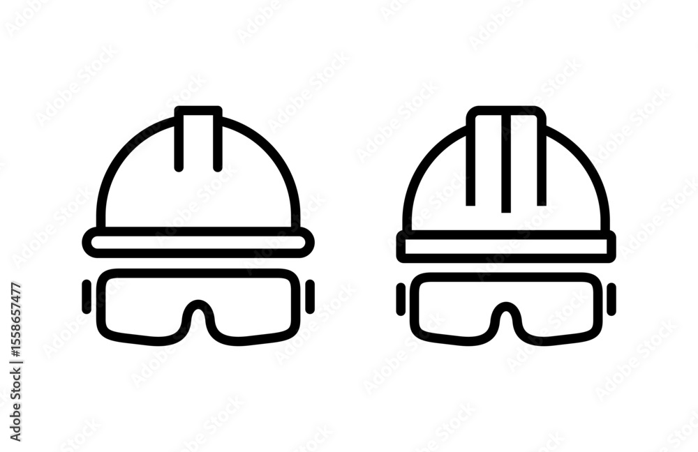 Helmet icon vector illustration. Motorcycle helmet sign and symbol. Construction helmet icon. Safety helmet Helmet icon vector illustration. Motorcycle helmet sign and symbol. Construction helmet icon. Safety helmet