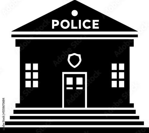 Police Station Building Icon
