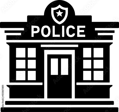 Police Station Building Icon