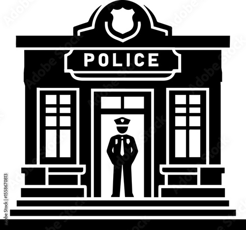 Police Station Building Icon