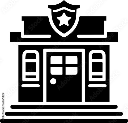 Police Station Building Icon