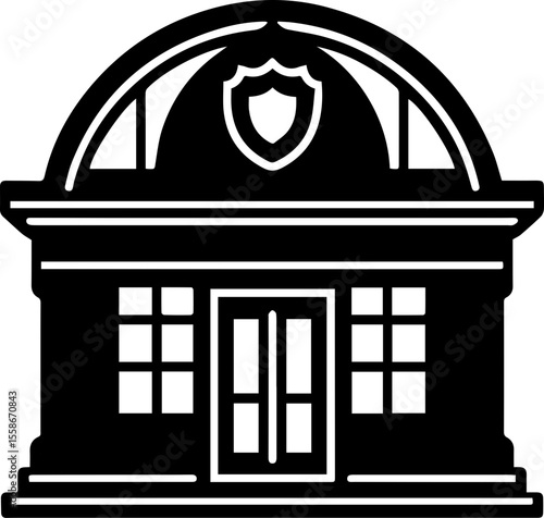 Police Station Building Icon