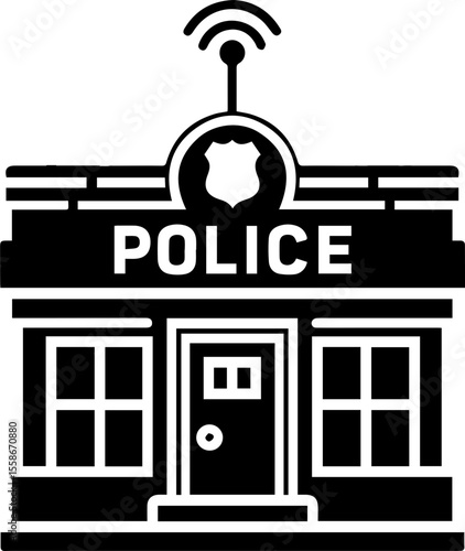 Police Station Building Icon