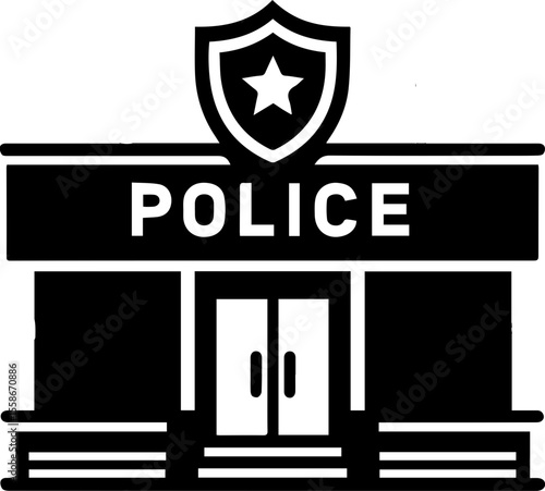 Police Station Building Icon