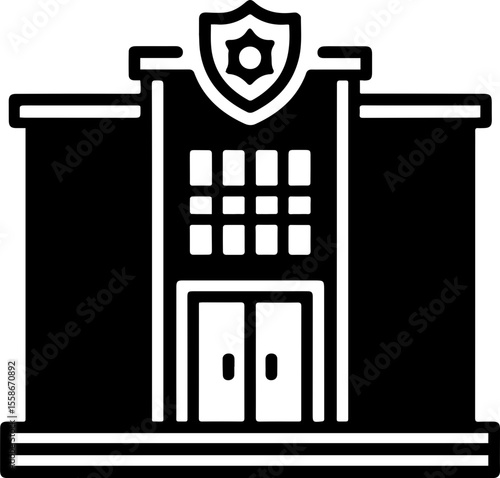 Police Station Building Icon