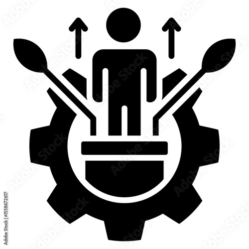Personal Development Glyph Icon