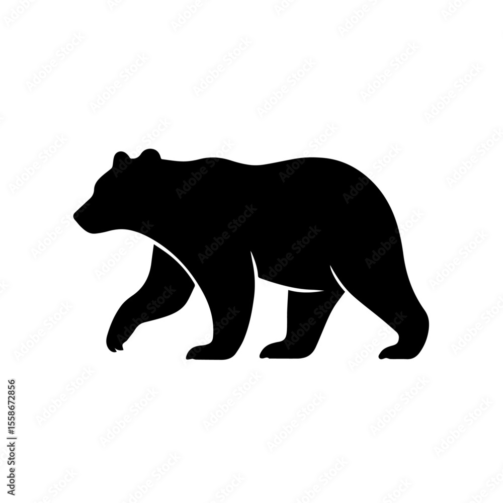 Fototapeta premium black bear vector