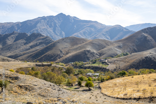 landscape of the countryside close to Sentyab village, Uzbekistan