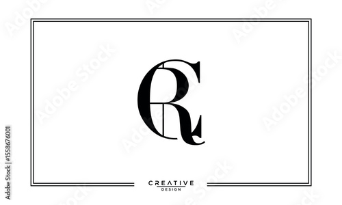 CR, RC, C, R, Abstract Letters Logo Monogram