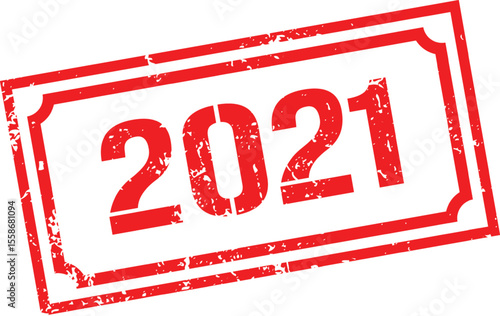 Grunge stamp 2021