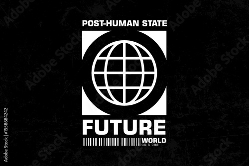 futuristic streetwear graphic tee design templates ideas