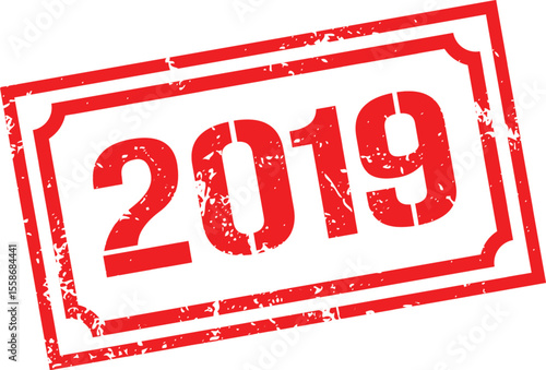 Grunge stamp 2019