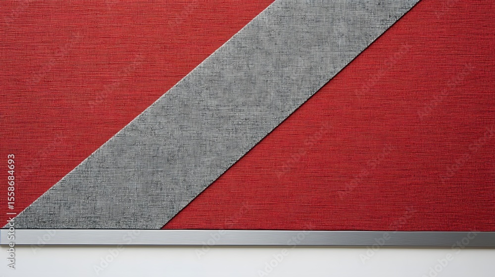 Fototapeta premium Abstract Red and Grey Texture Diagonal Pattern Background
