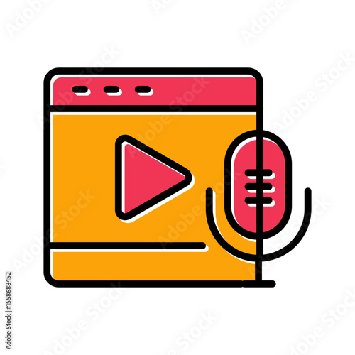 Podcast Playlist Icon Design