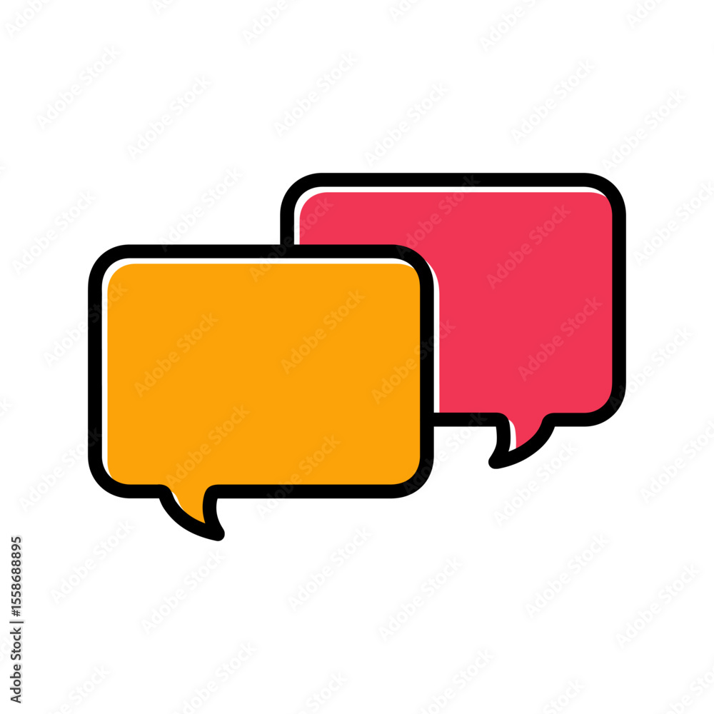 Naklejka premium Message Bubble Icon Design