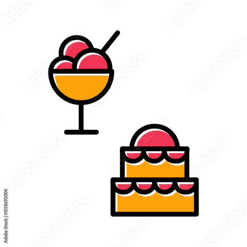 Festive Food Icon Design
