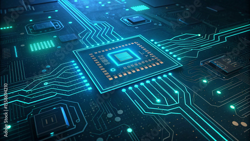 Wallpaper Mural electronic circuit board Torontodigital.ca