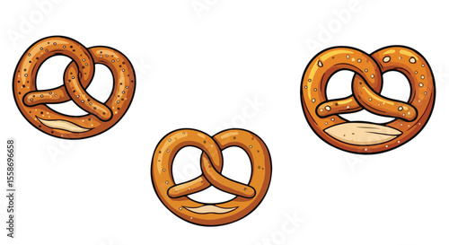 A set of vector pretzels