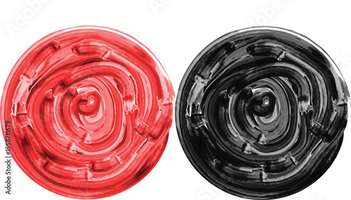 hand drawn red and black shape sparkles sparkling sketch, vector illustration, isolated red and black shape illustration for children, scarp book, design, education and business