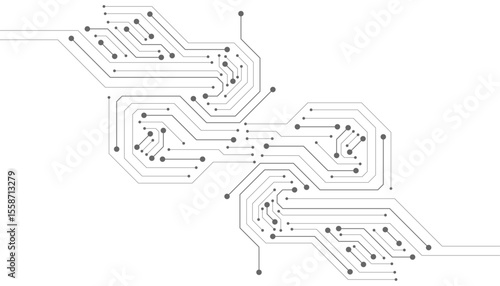 Abstract digital background with technology circuit board texture. Electronic motherboard illustration. Communication and engineering concept. Vector illustration