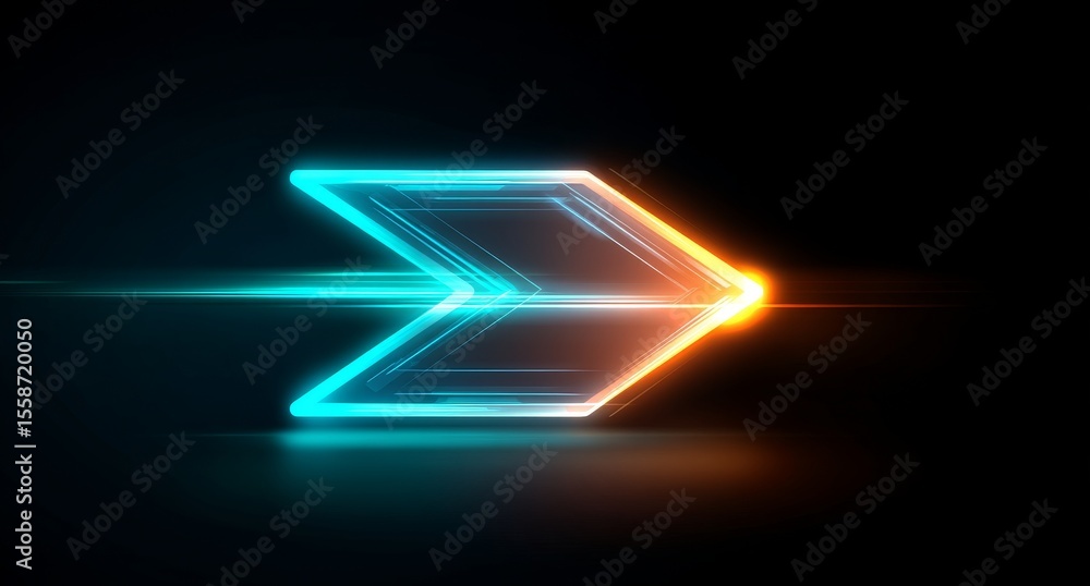 custom made wallpaper toronto digitalAs an illuminated arrow ascends, it is enveloped by dynamic orange and blue light paths that contrast sharply with the black surroundings, conveying a sense of advancement and momentum