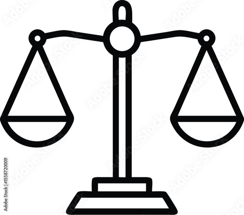 Justice scale icon