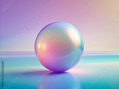 Minimal background with frosted glass texture and soft gradient mesh in pale violet, cream and cyan tones. Smooth surface, blurred depth. Ideal for UI, tech, wellness or product mockups.