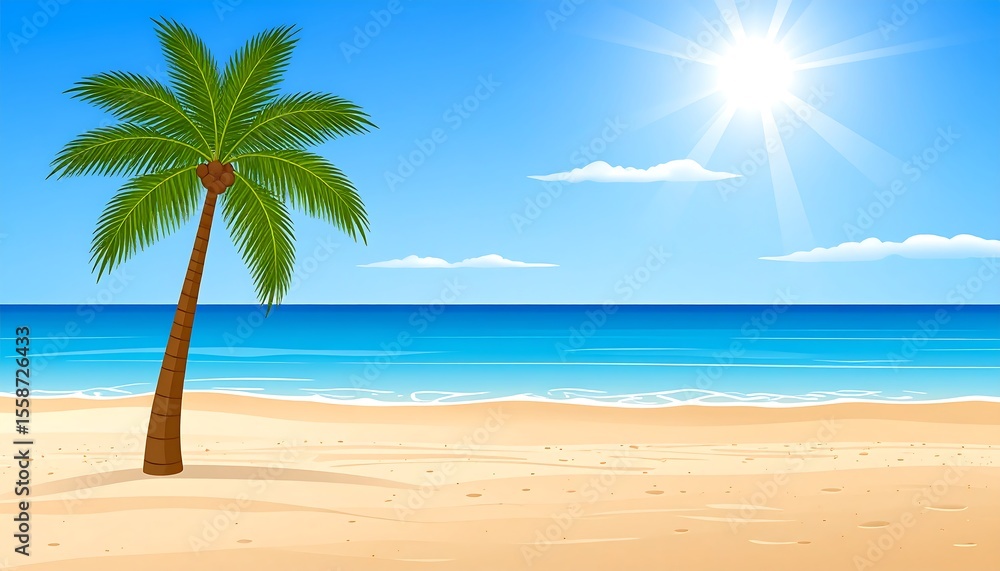 Tropical beach scene (2) Tropical beach scene (2)