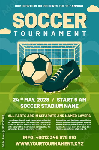 Annual Soccer Tournament Advertisement Design