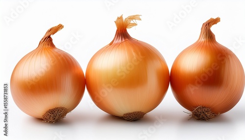 Wallpaper Mural fresh raw bulb onions in whole isolated on a white background Torontodigital.ca