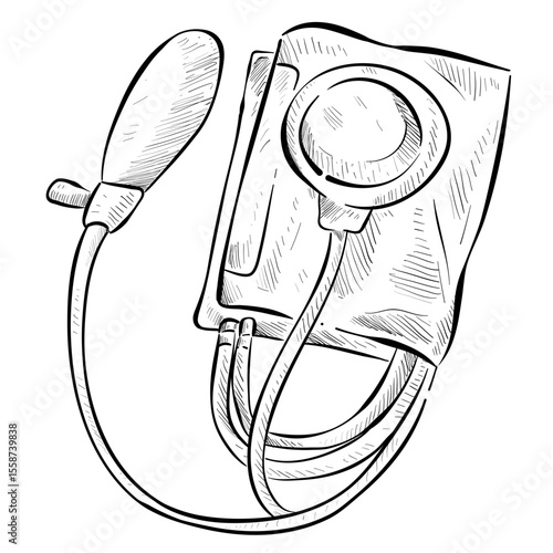 Tonometer handdrawn illustration⁠
