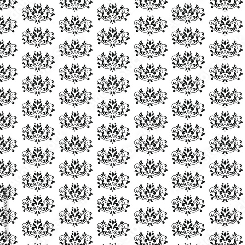 black and white seamless pattern
