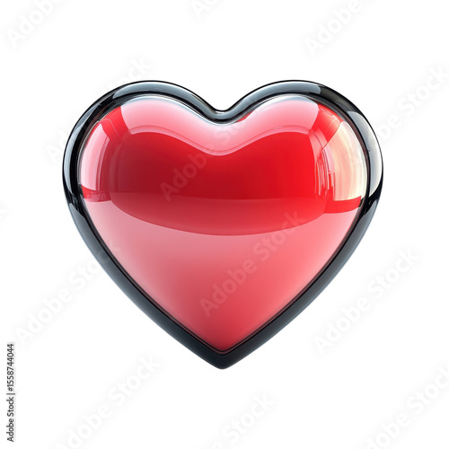3D Heart Valentine s Romantic Love Symbolism Red Color Glass Shape Shiny on transparent background Free Download 3D Heart Valentine s Romantic Love Symbolism Red Color Glass Shape Shiny on transparent background - GFXLoad