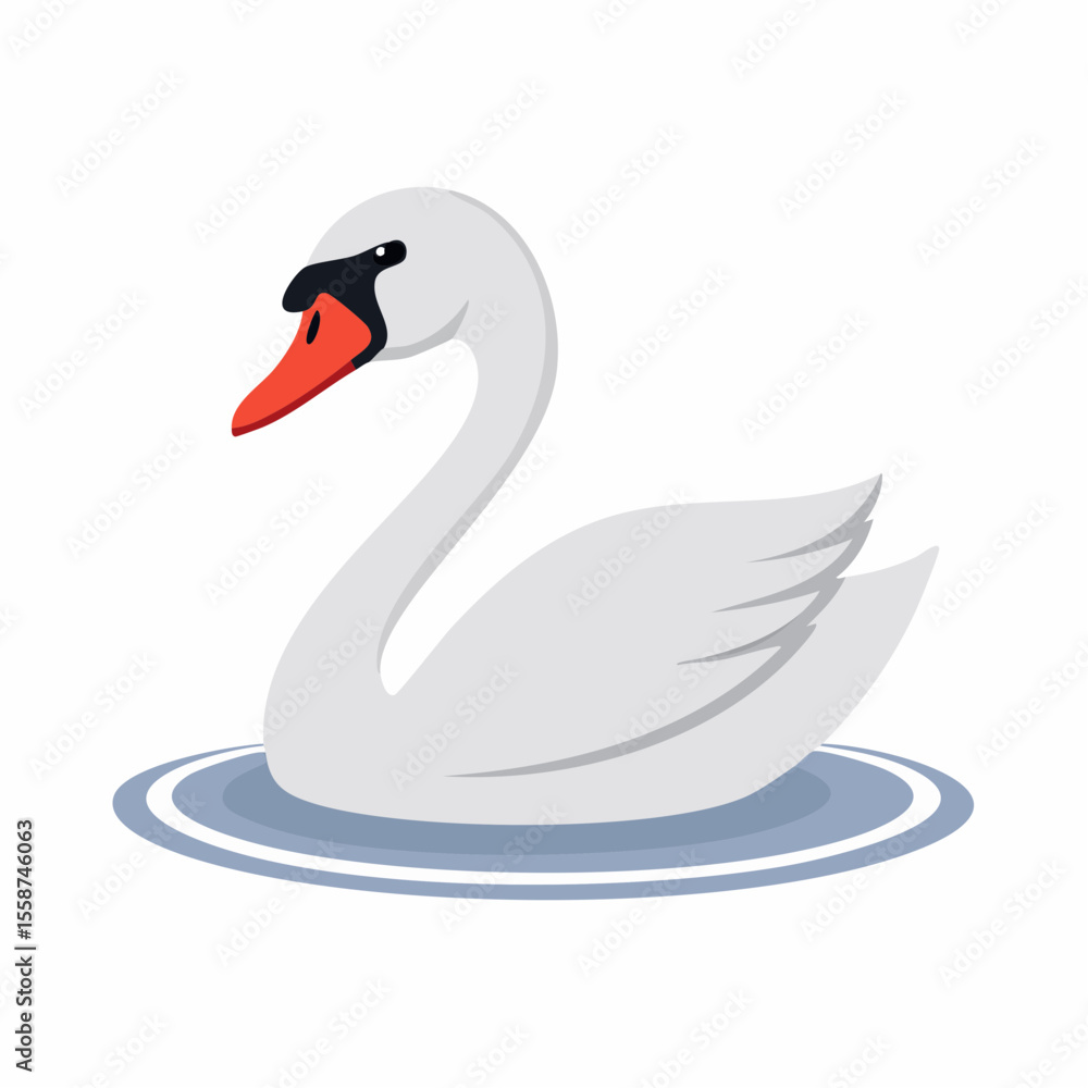 Fototapeta premium swan on the water