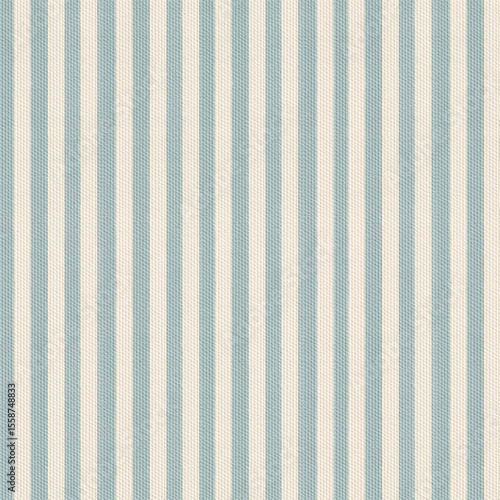 Light blue and cream vertical stripe seamless pattern
