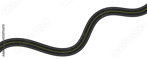 Curving Road Illustration