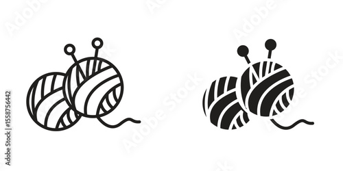 Wool ball icon