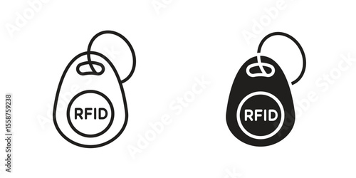 RFID key tag icon