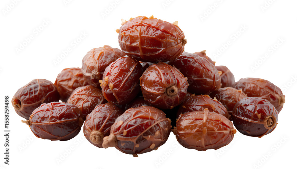 Photo of Dried Dates | Sweet Natural Fruit Close-Up isolated on transparent background Photo of Dried Dates | Sweet Natural Fruit Close-Up isolated on transparent background