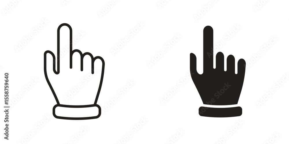Fototapeta premium Pointing hand icon