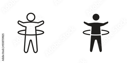 People Hula hop icon