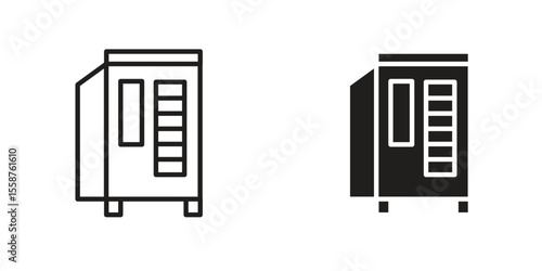 Infrared heat cabin icon