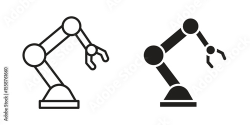 Industrial robot icon