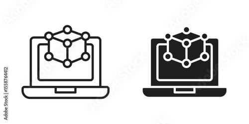 Computer simulation icon