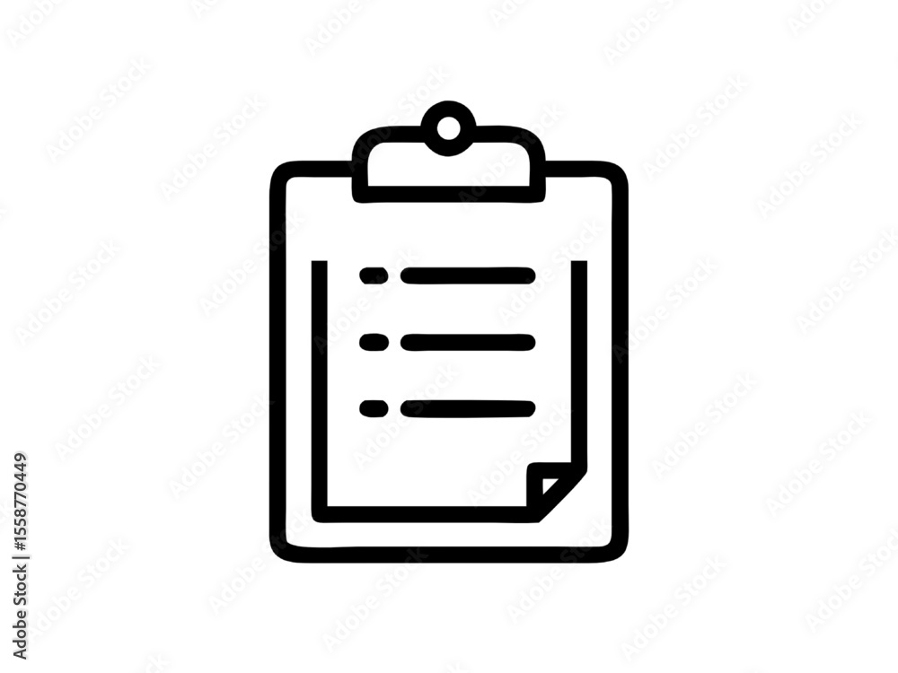 Checklist Icon Simple Clipboard Design for Tasks Checklist Icon Simple Clipboard Design for Tasks