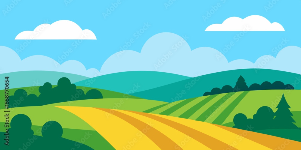 Obraz premium landscape with mountains