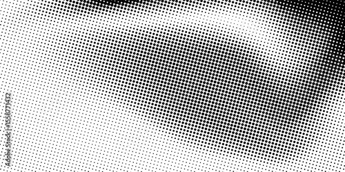 halftone curved line pattern. gradient halftone dots backgrounds. modern vector