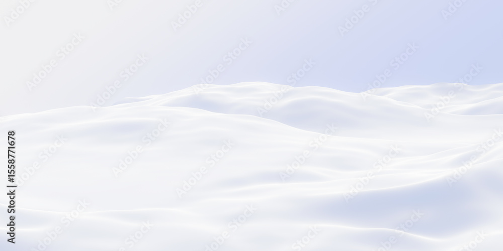 Obraz premium White snowdrift. Snowy mountain. Cold environment