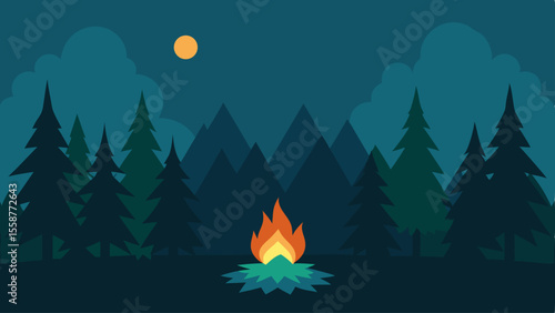 fire in the forest