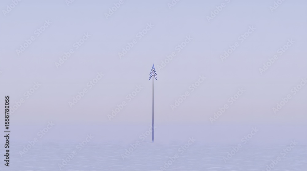 Abstract Purple Arrow Minimalist Design Upward Direction Abstract Purple Arrow Minimalist Design Upward Direction